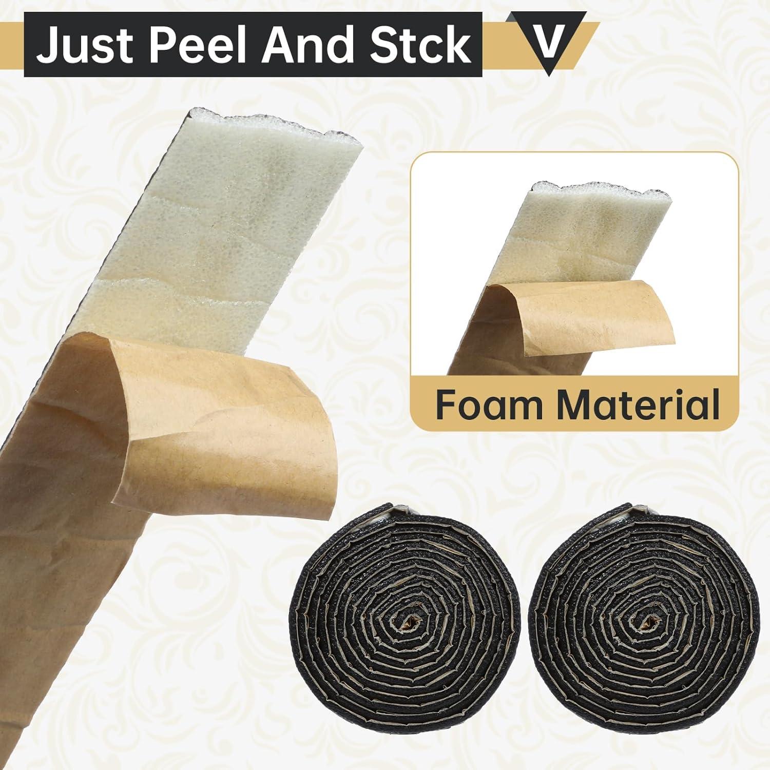 Moldura de Espuma Autoadhesiva Glavatrix 4 cm x 4.6 m Negra