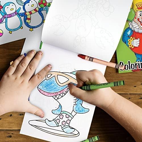 24 Libros para Colorear y Crayones Bottles N Bags 12,7x17,8cm