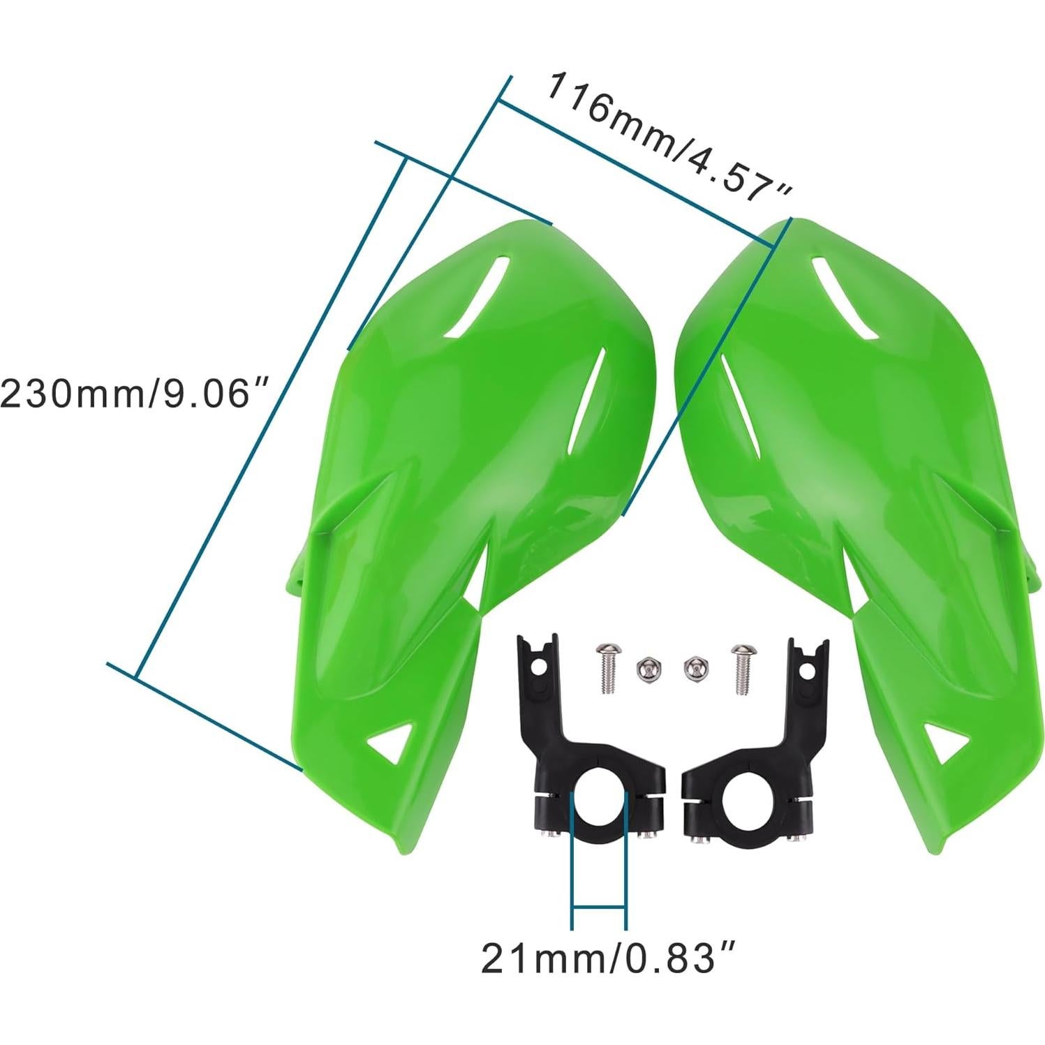 GOOFIT Protectores de Manillar Verde 7/8" para Motocicleta Off-road