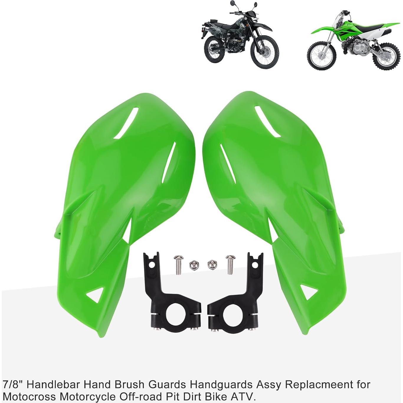 GOOFIT Protectores de Manillar Verde 7/8" para Motocicleta Off-road