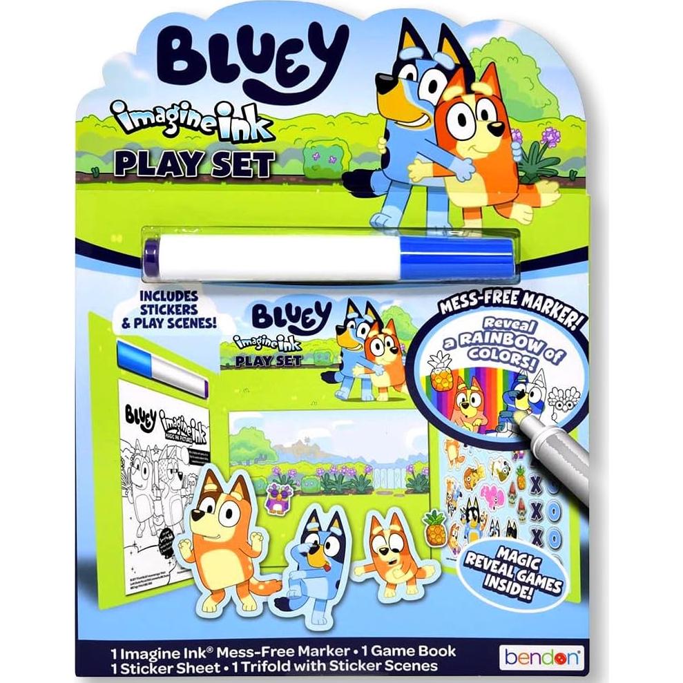 Set de Juego Bluey Imagine Ink con Stickers y Marcador