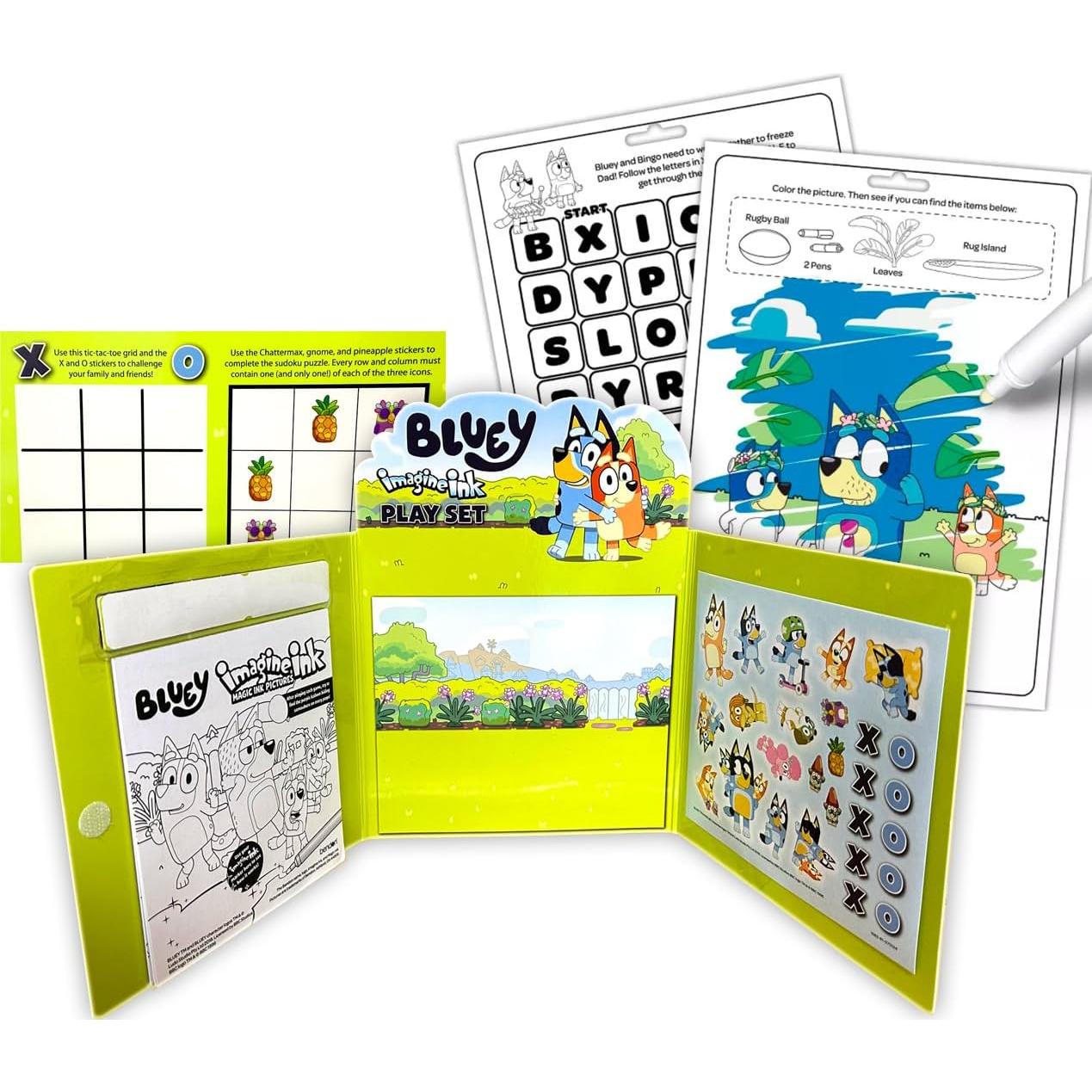 Set de Juego Bluey Imagine Ink con Stickers y Marcador