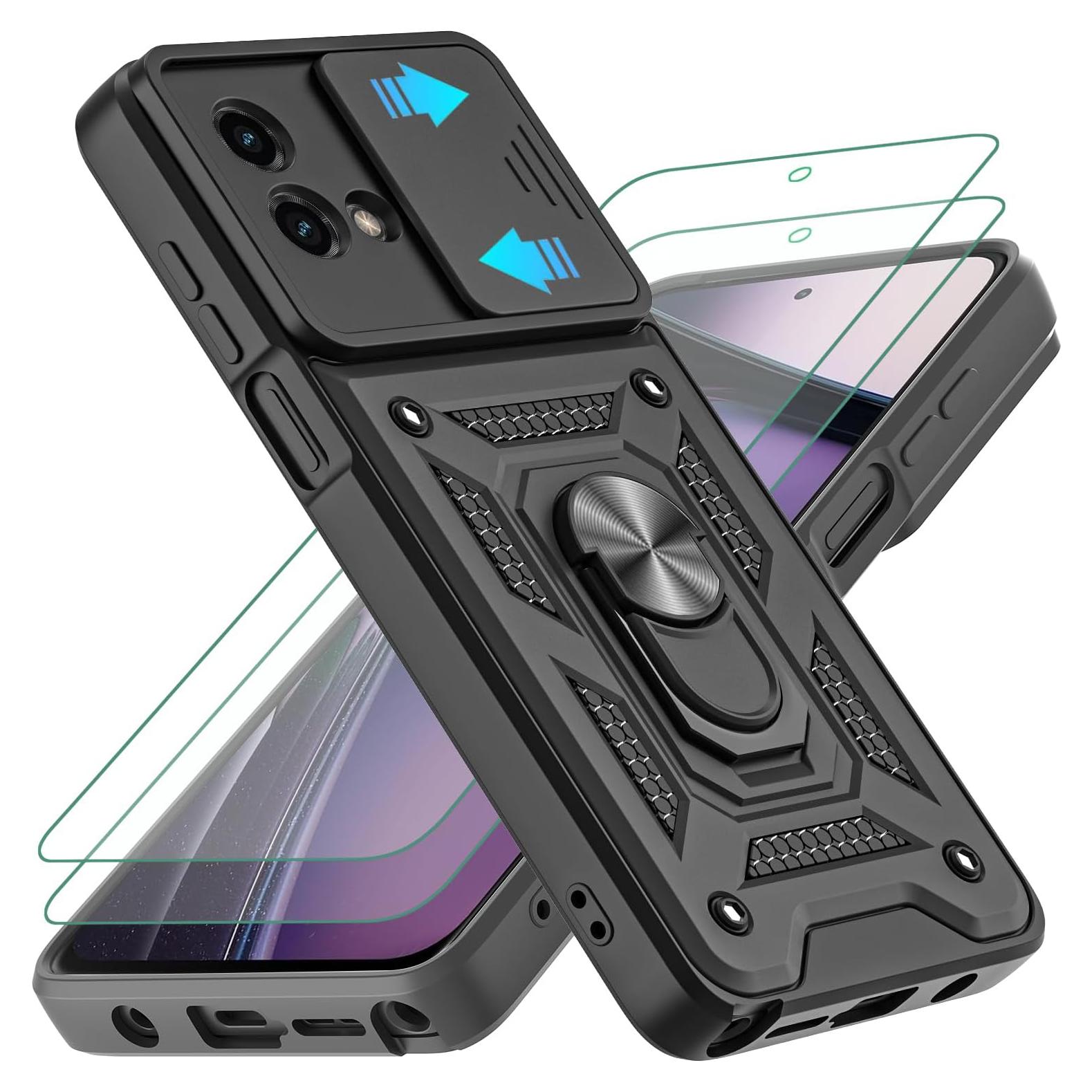 Funda Protectora AKINIK para Moto G Stylus 4G 2023 - Negro