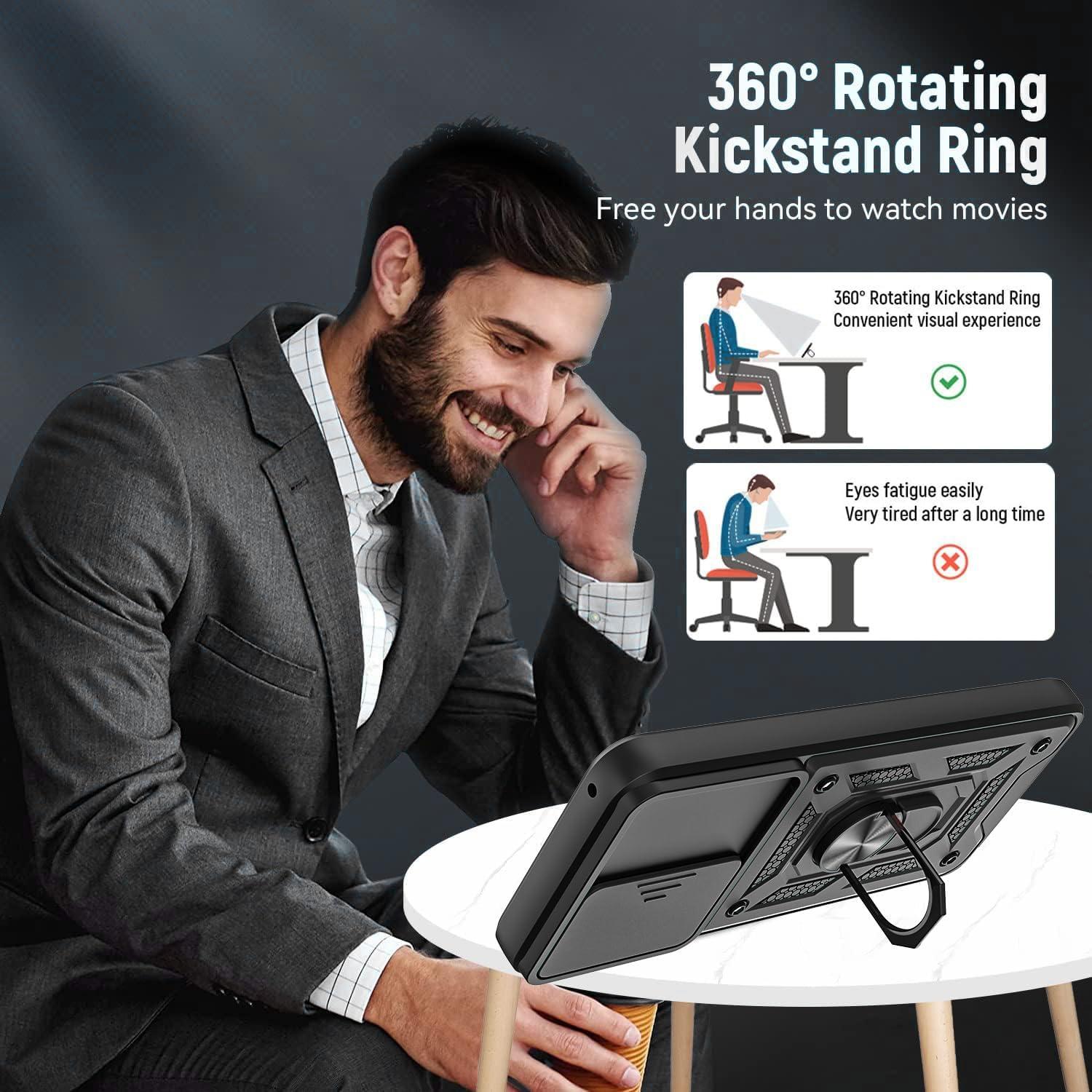 Funda Protectora AKINIK para Moto G Stylus 4G 2023 - Negro