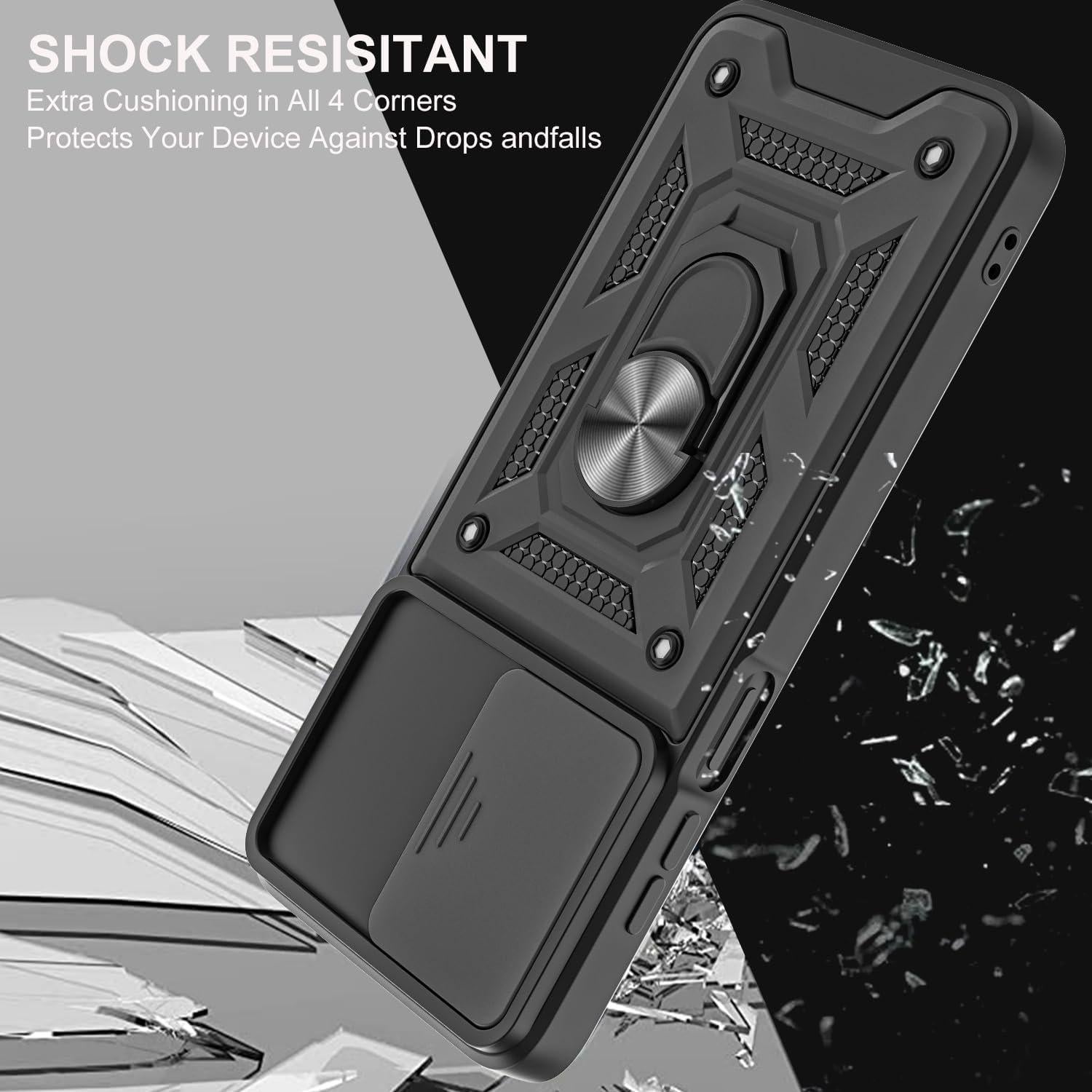 Funda Protectora AKINIK para Moto G Stylus 4G 2023 - Negro