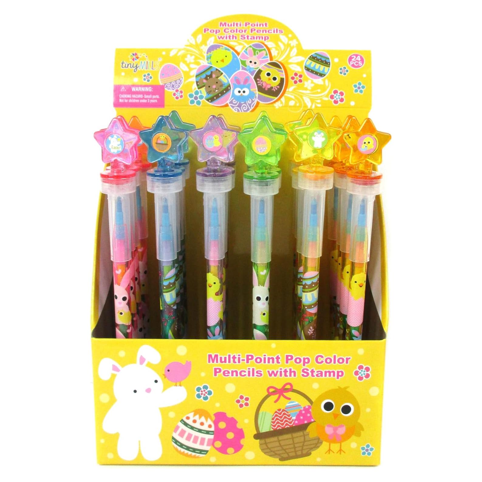 Crayones Apilables TINYMILLS 24 Pcs con Sello de Pascua