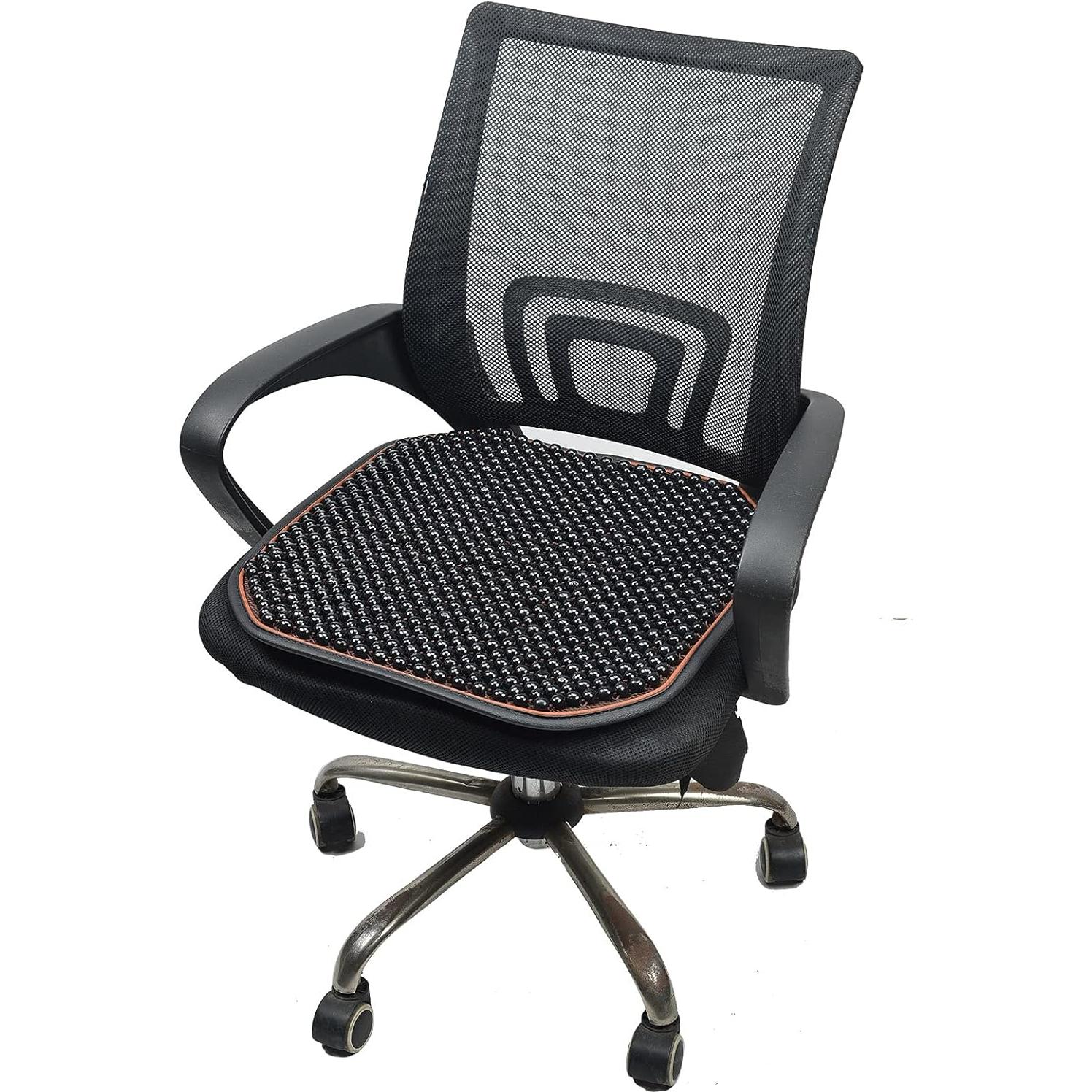 Cojín de Asiento de Coche KENNISI con Perlas Masajeador 45.72x45.72cm