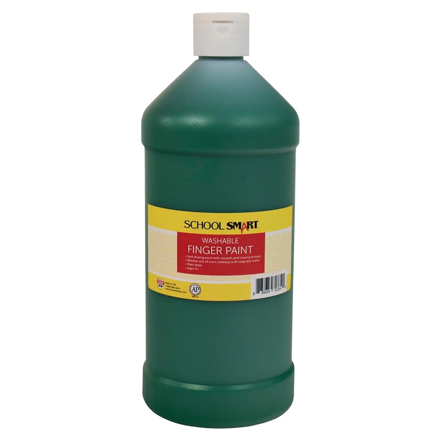 Pintura de Dedos Lavable School Smart Verde 0.95L