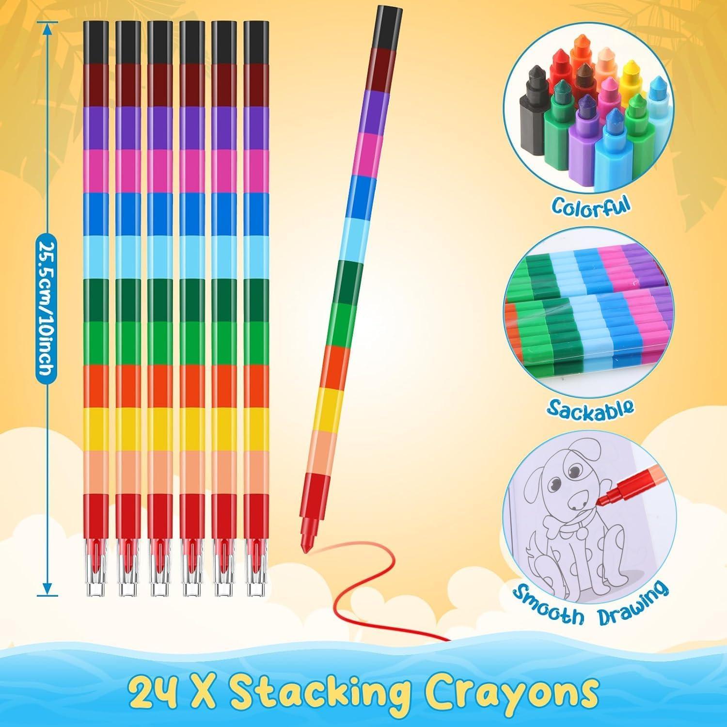 Paquete de 24 Libros para Colorear Riccioney con Crayones