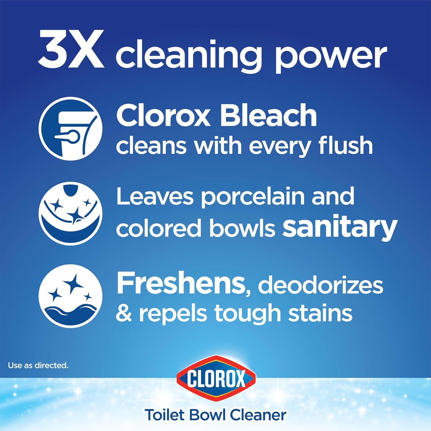 Tabletas de Inodoro Clorox Ultra Clean Blanqueador 2 Unidades