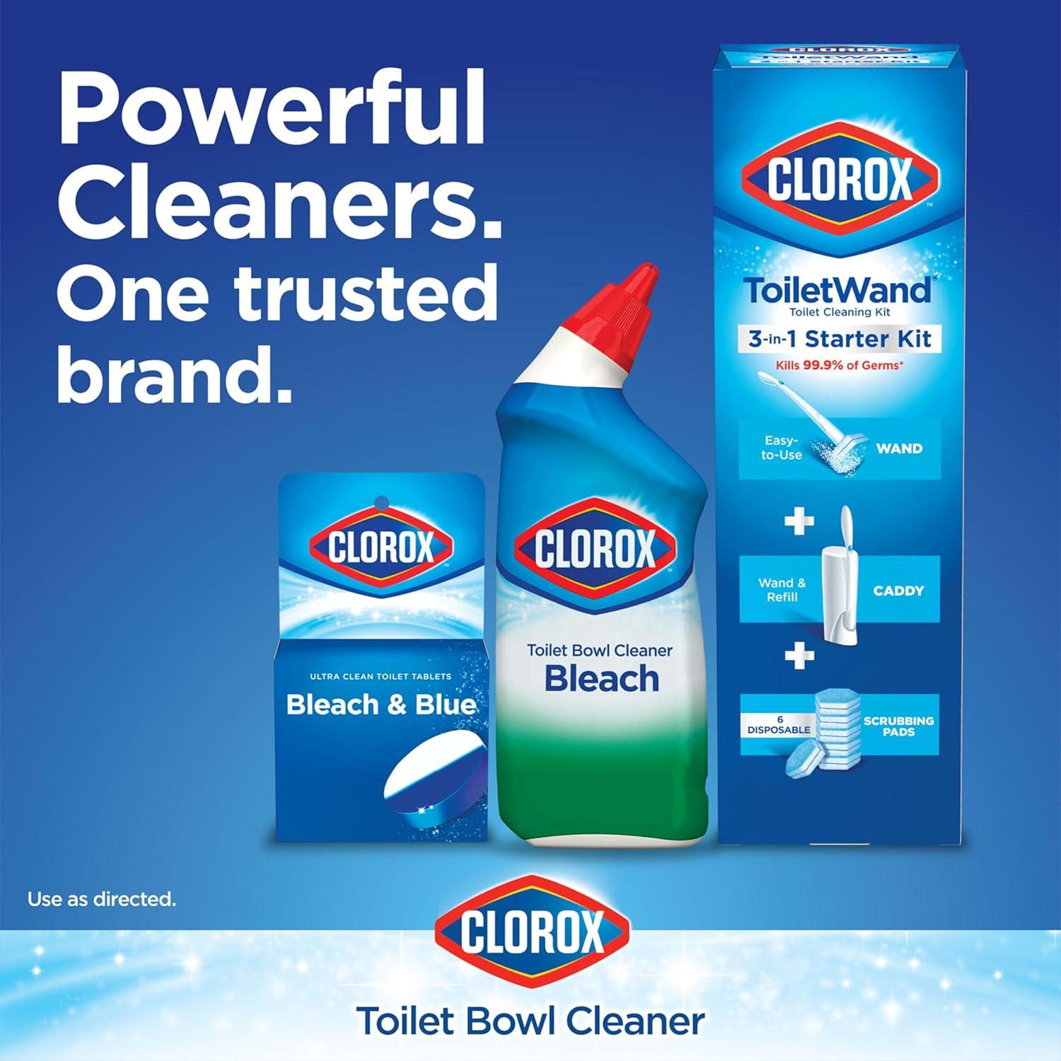 Tabletas de Inodoro Clorox Ultra Clean Blanqueador 2 Unidades
