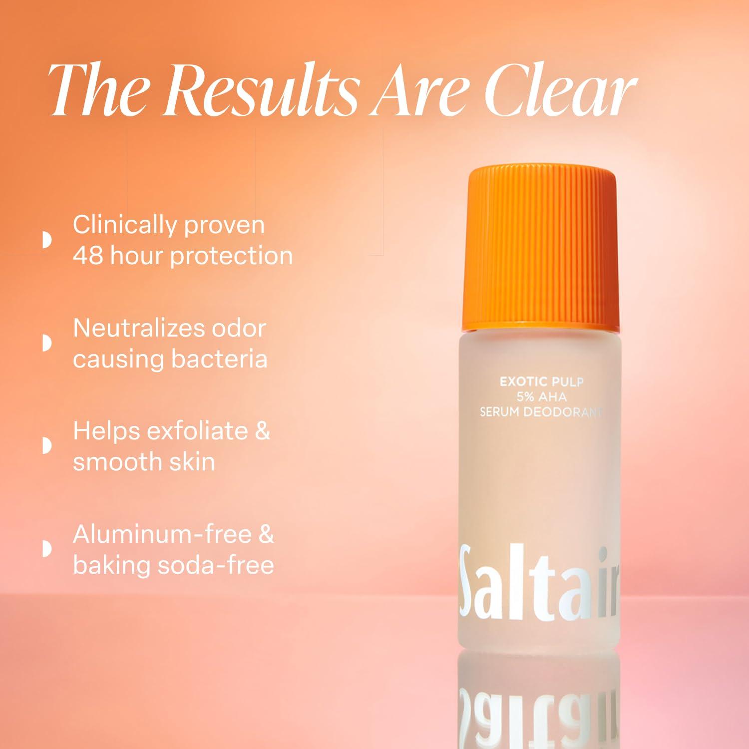Desodorante Serum Saltair Pulpa Exótica 2x48.2ml Sin Aluminio