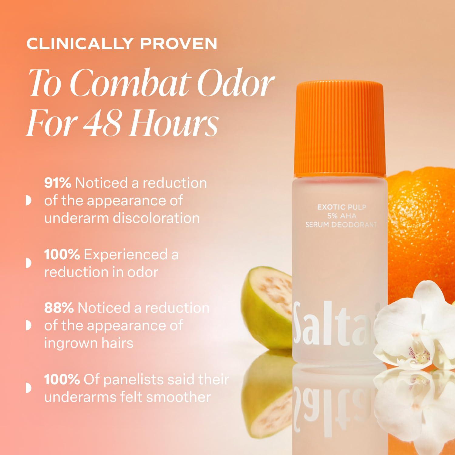 Desodorante Serum Saltair Pulpa Exótica 2x48.2ml Sin Aluminio