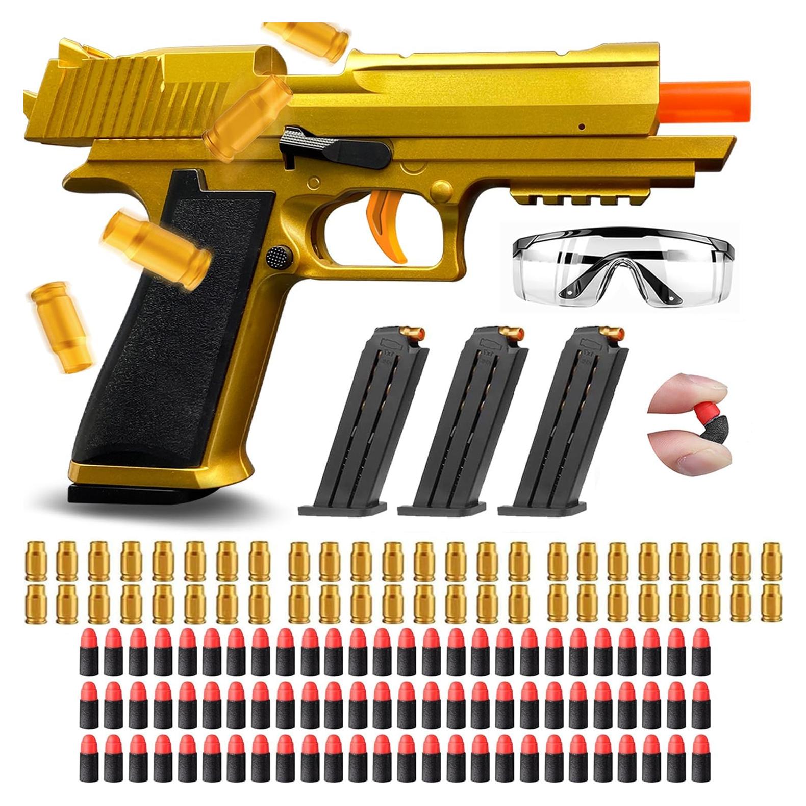 Pistola de Juguete LBDREXZ con Balas Blandas EVA - Oro