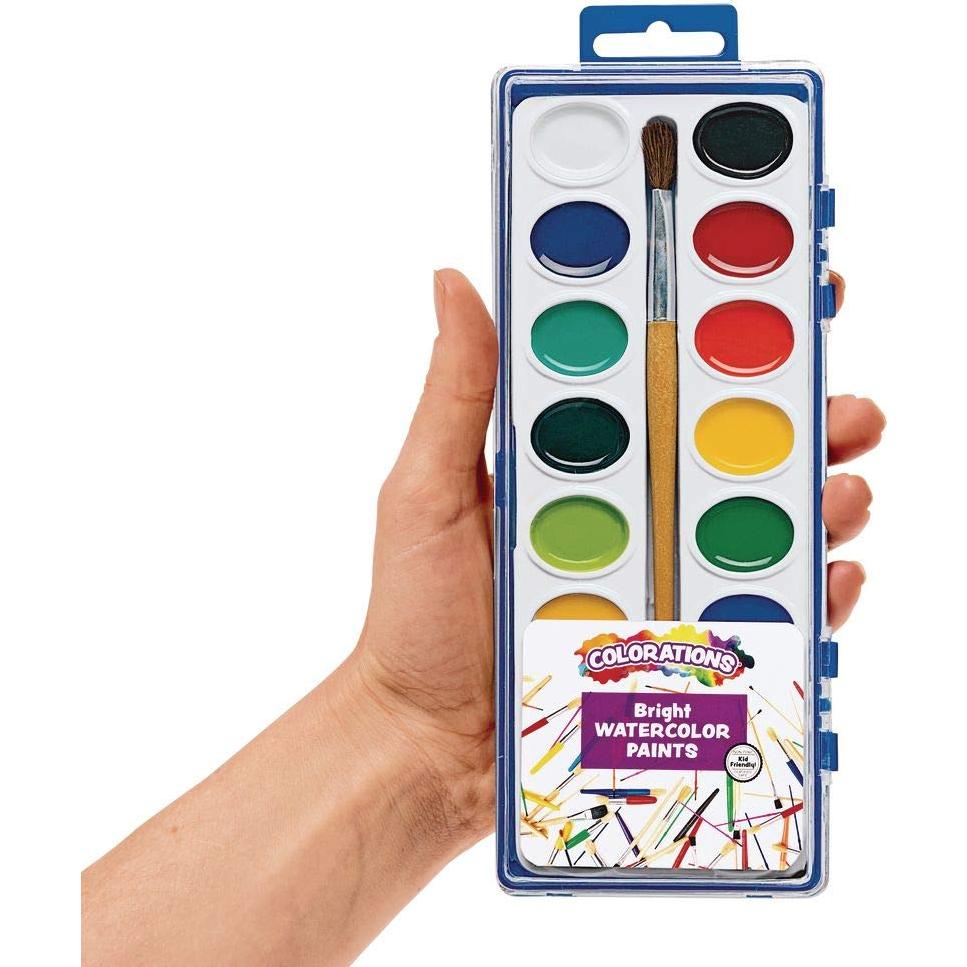 Acuarelas Lavables Colorations 16 Colores No Tóxicas