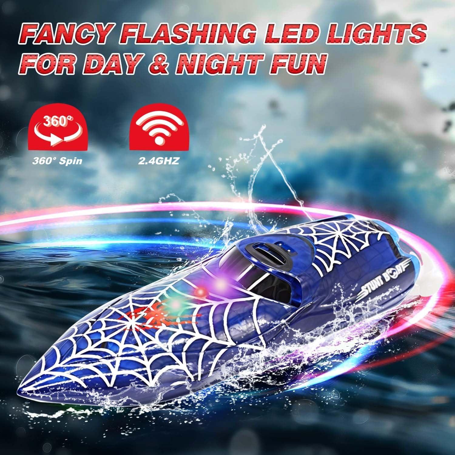 Mini Barco RC CX 3329 con Luces LED y Batería Recargable