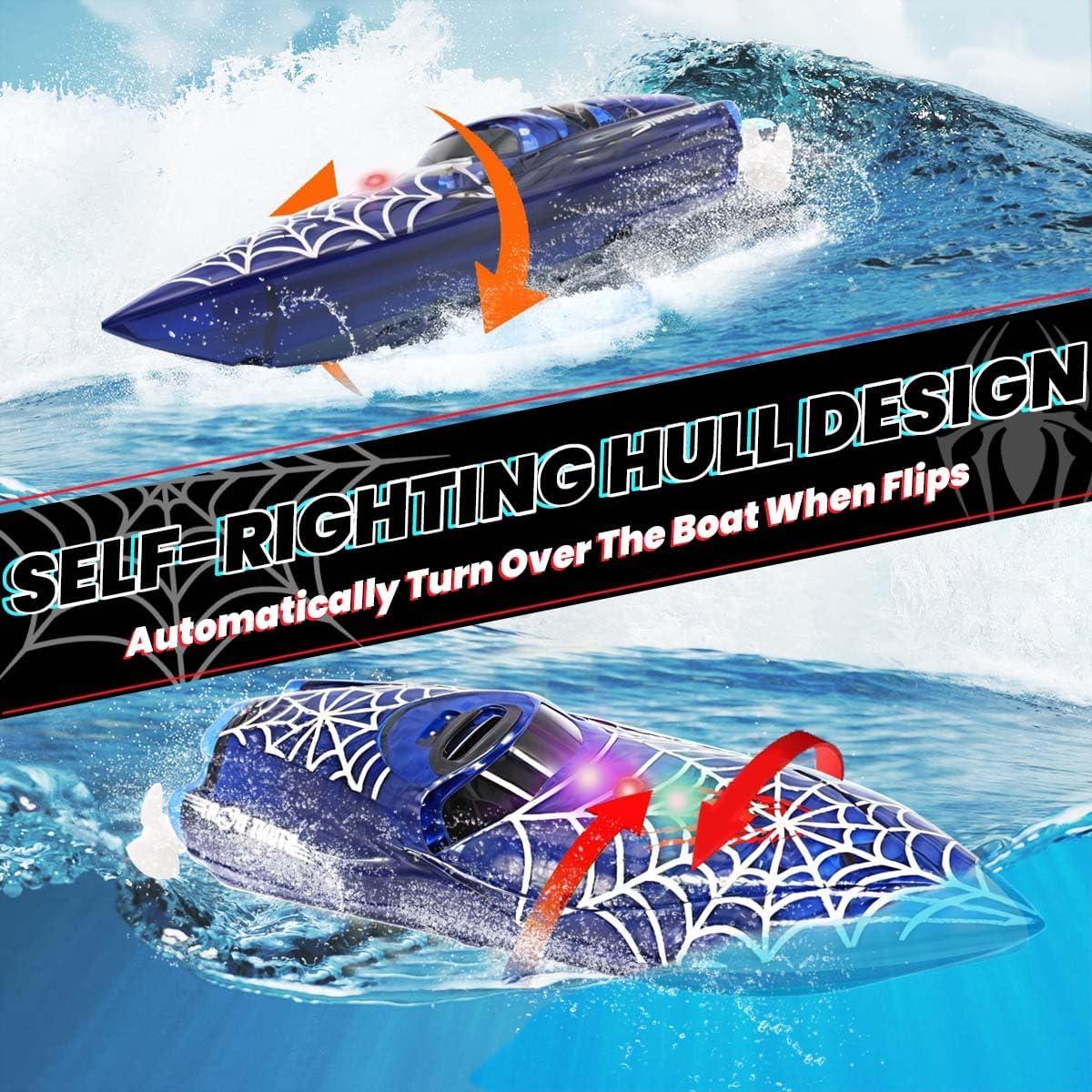 Mini Barco RC CX 3329 con Luces LED y Batería Recargable