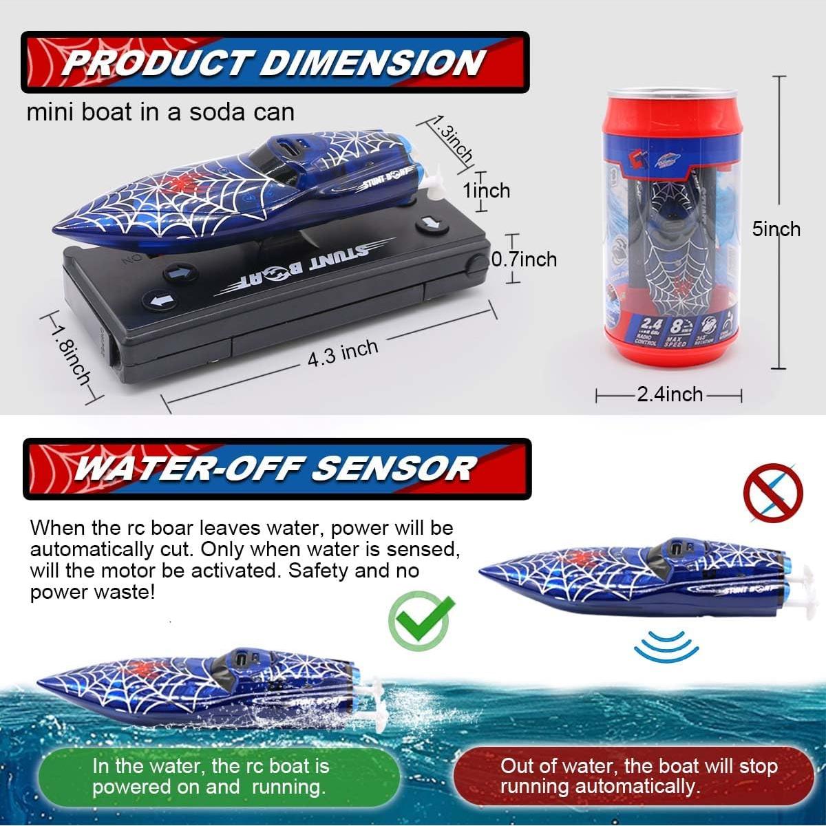 Mini Barco RC CX 3329 con Luces LED y Batería Recargable