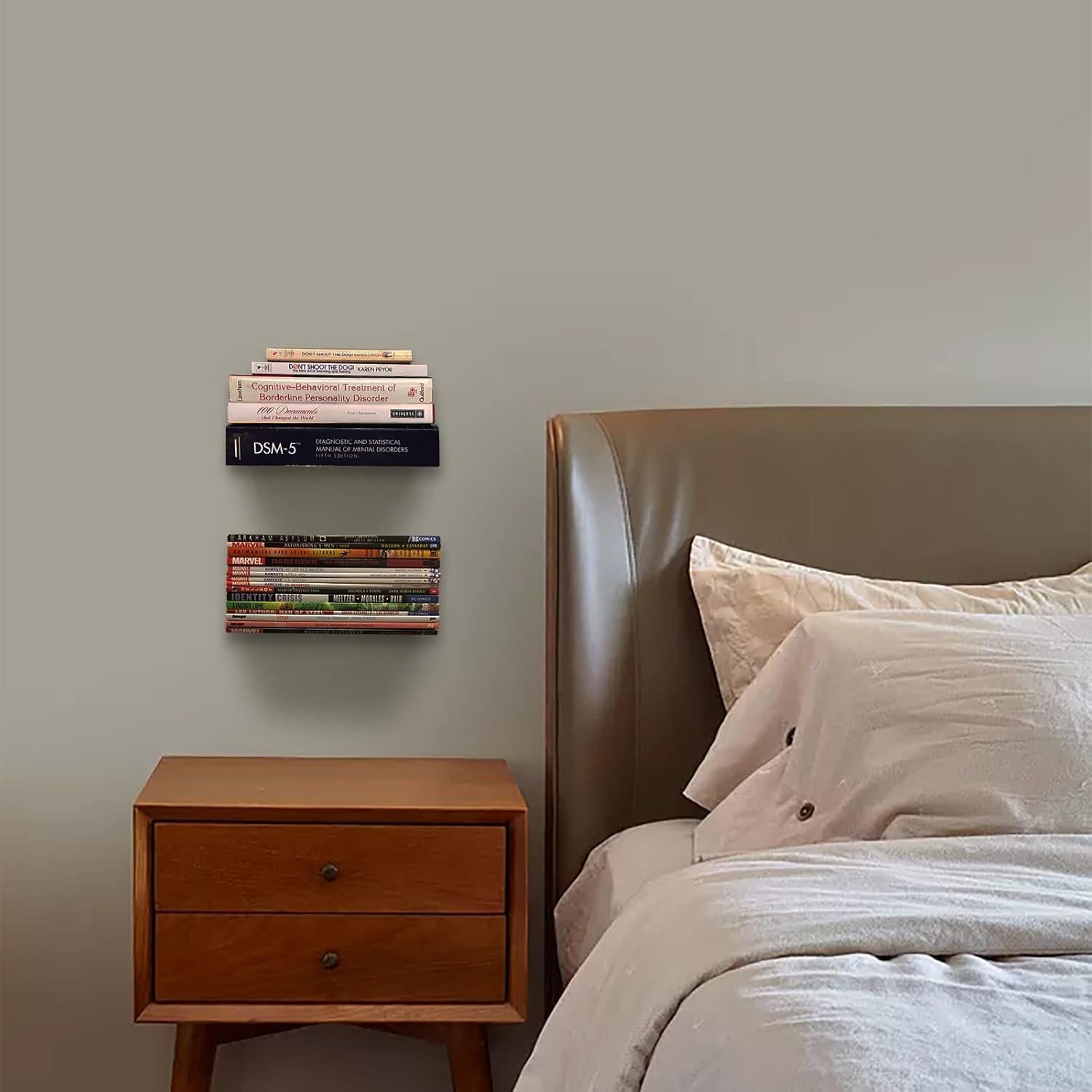 Estantes Flotantes ELSKER&HOME Negros 2 Paquetes 15.7"