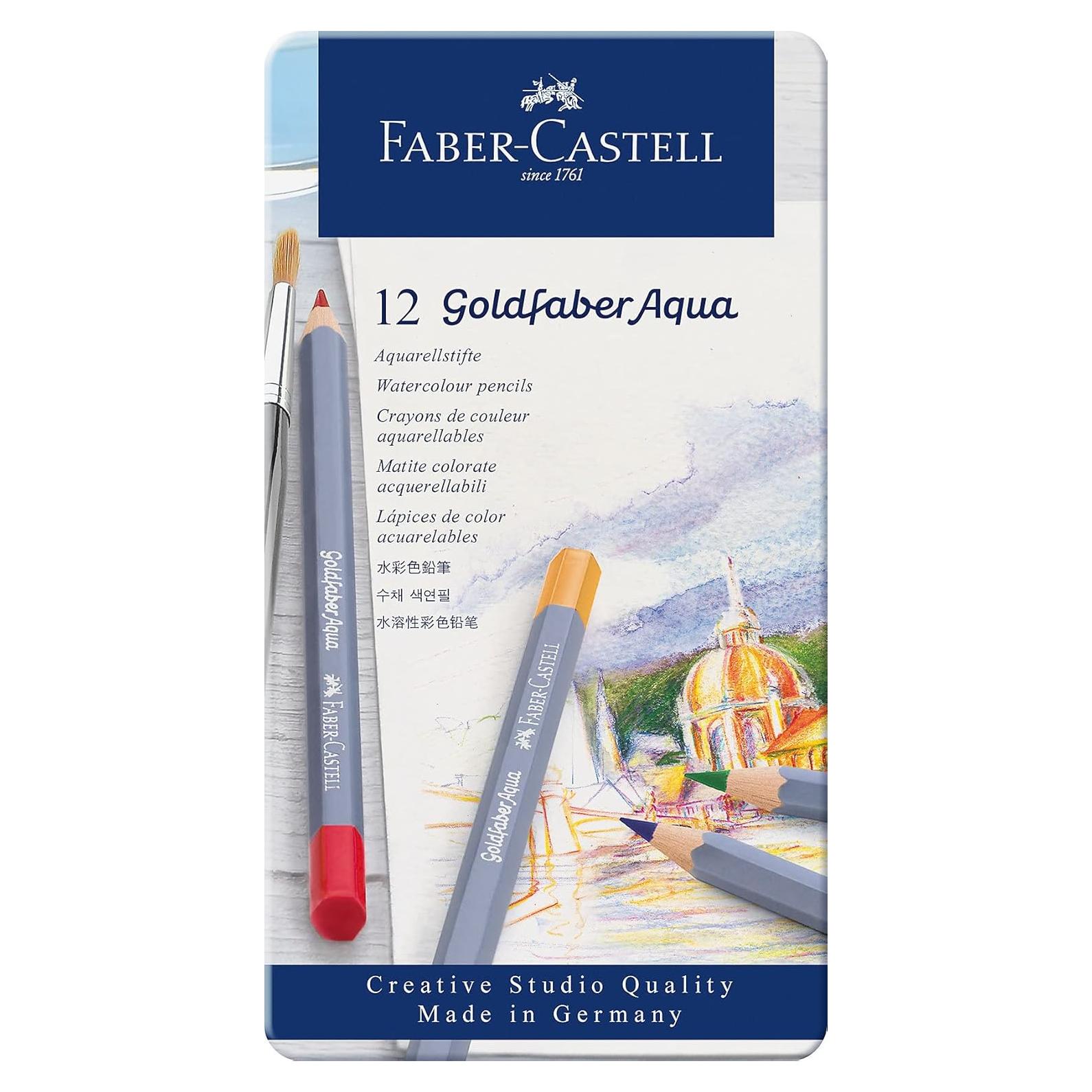 Lápices de Acuarela Faber-Castell Goldfaber 12 Colores
