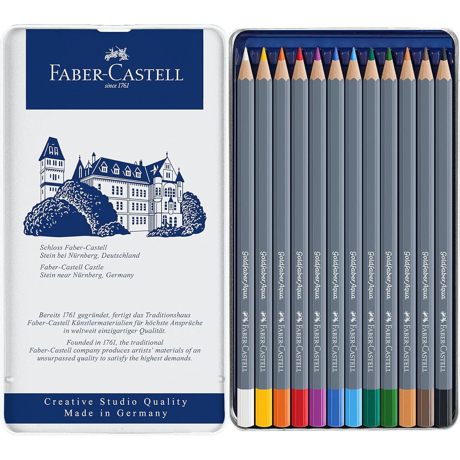 Lápices de Acuarela Faber-Castell Goldfaber 12 Colores