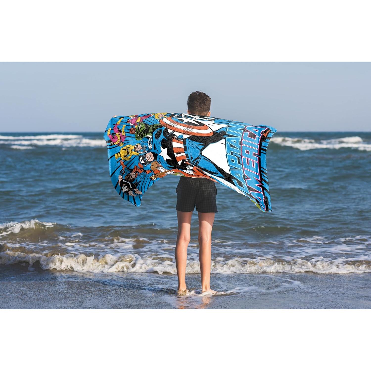 Toalla de Playa Jay Franco Capitán América 100% Algodón 147x71 cm