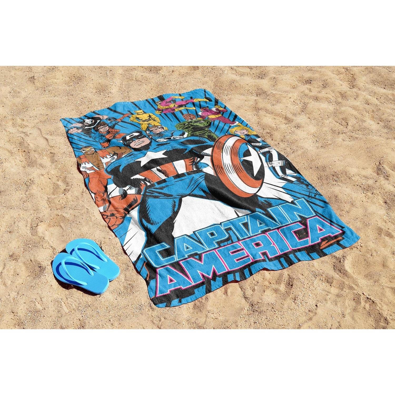 Toalla de Playa Jay Franco Capitán América 100% Algodón 147x71 cm