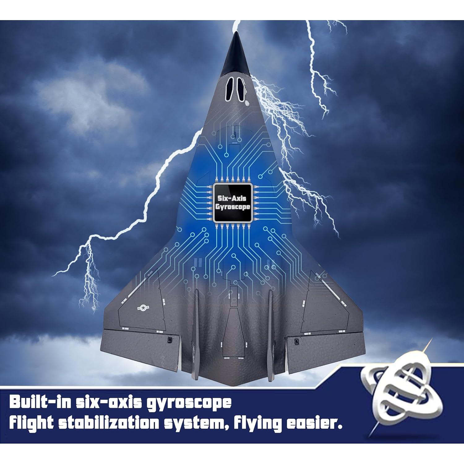 Avión RC Eayaele SR-72 4 Canales 6 Ejes Estabilizador