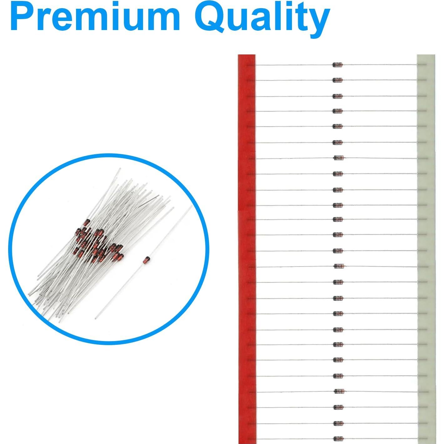 Diodo de señal 1N4148 California JOS 200mA 100V Axial 20 PCS