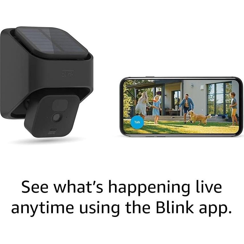 Blink Outdoor (3rd Gen) + Solar Panel Charging Mount - wireless, HD smart security camera, solar-powered, motion detection – 1 camera system