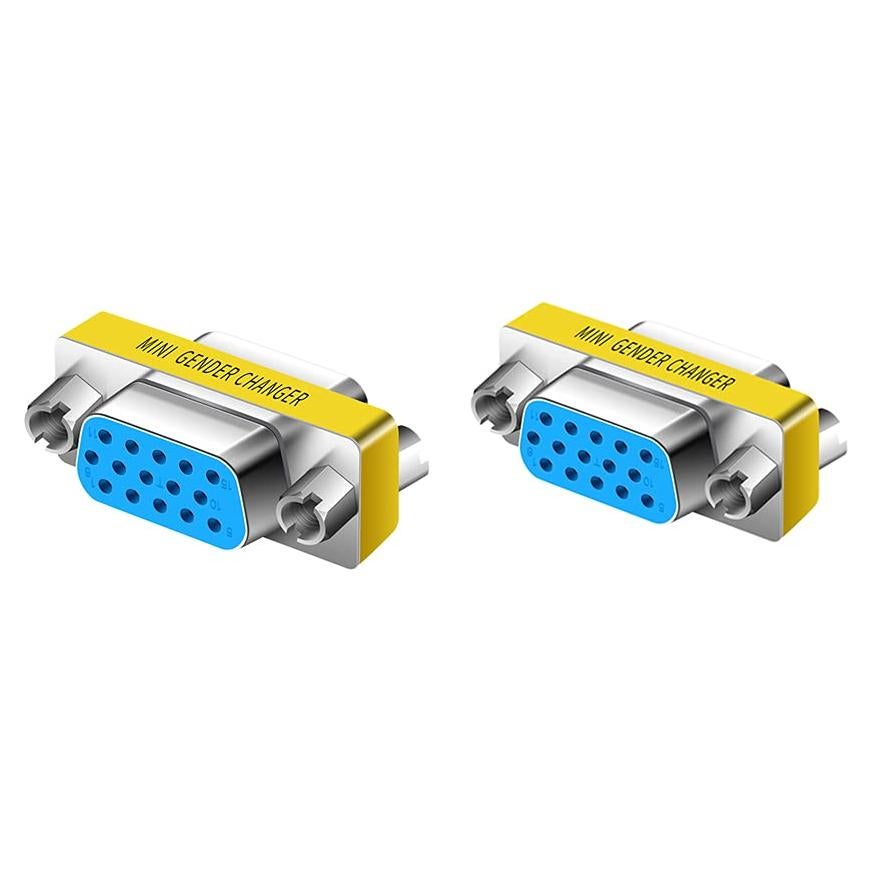 Adaptador VGA Hembra a Hembra 2-Pack LNHCAW - Acoplador HD15