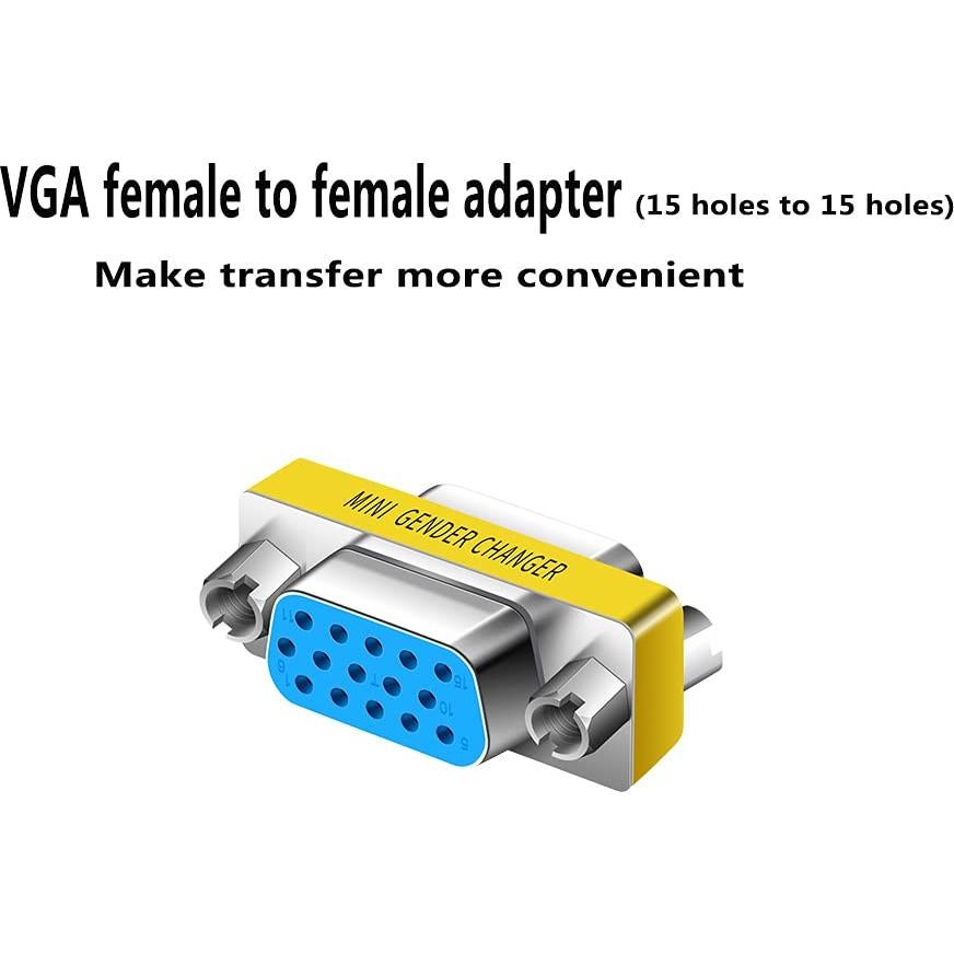 Adaptador VGA Hembra a Hembra 2-Pack LNHCAW - Acoplador HD15