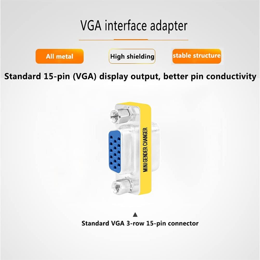 Adaptador VGA Hembra a Hembra 2-Pack LNHCAW - Acoplador HD15
