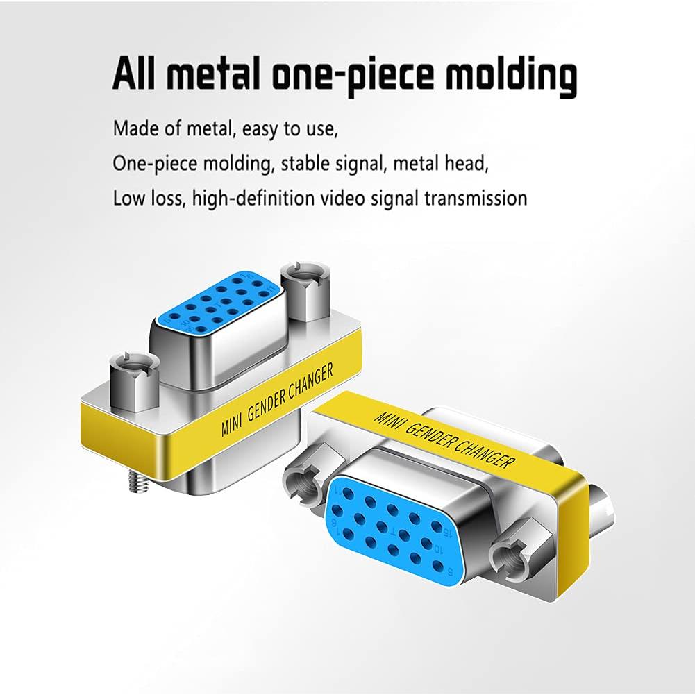 Adaptador VGA Hembra a Hembra 2-Pack LNHCAW - Acoplador HD15