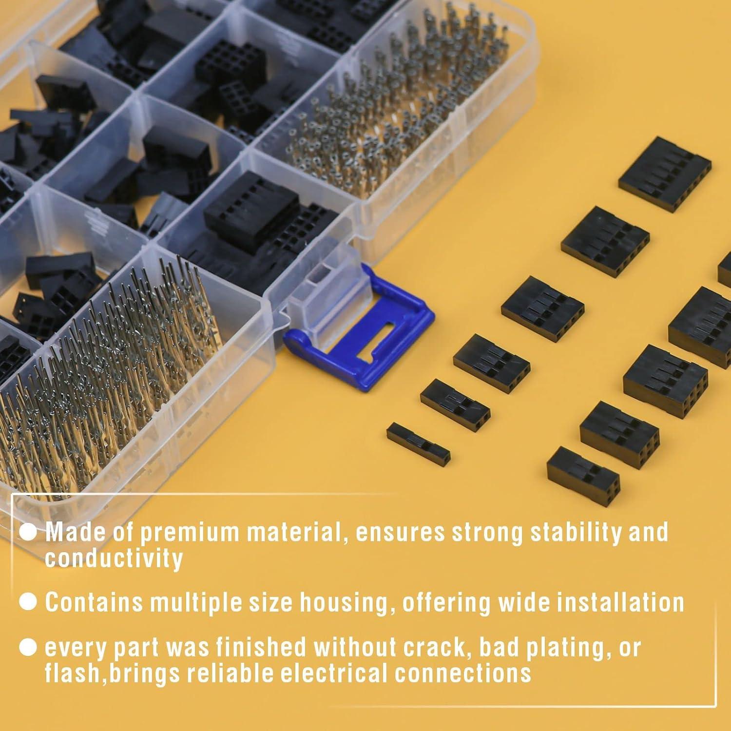 Kit de Conectores de Tipo Fila 620PCS WEKESIGO 2.54mm