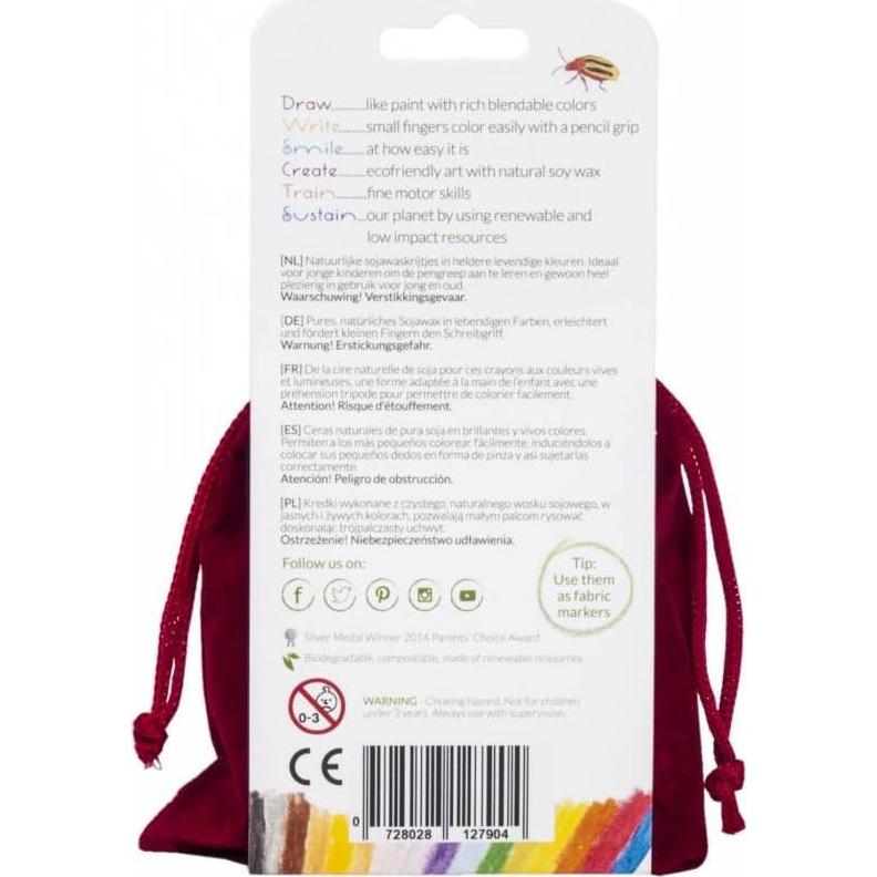 Crayon Rocks Crayones 16 unidades para niños - Cera de soya