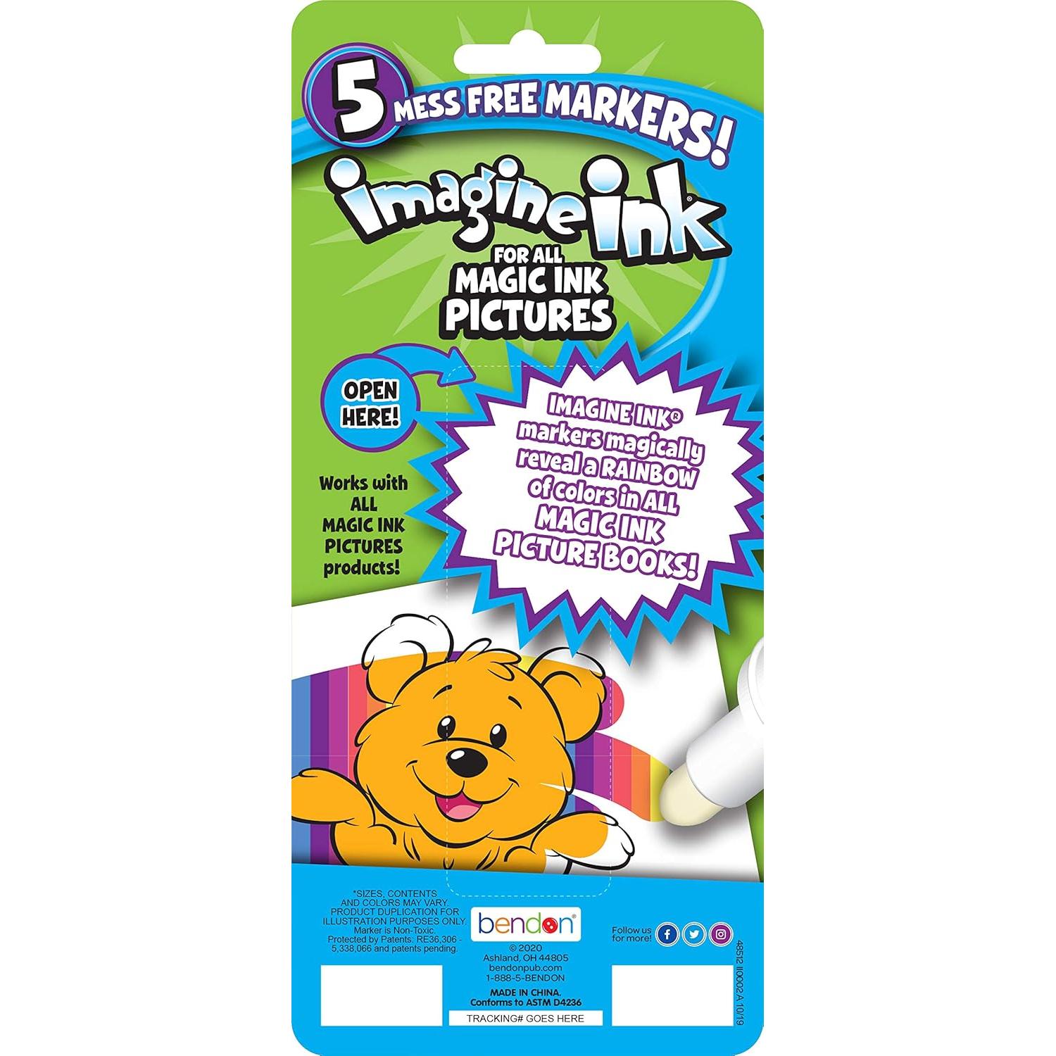 Marcadores Imagine Ink Bendon Paquete de 5 Sin Desorden