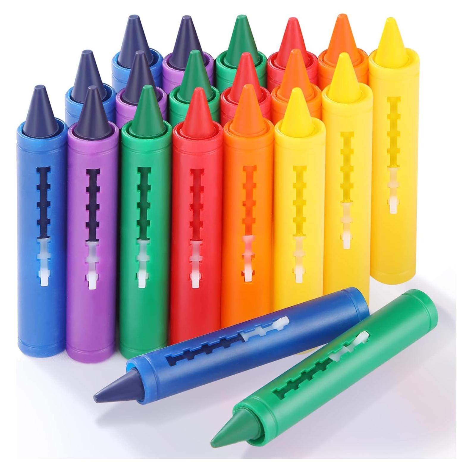 Crtiin 18 Crayones de Baño Lavables para Niños
