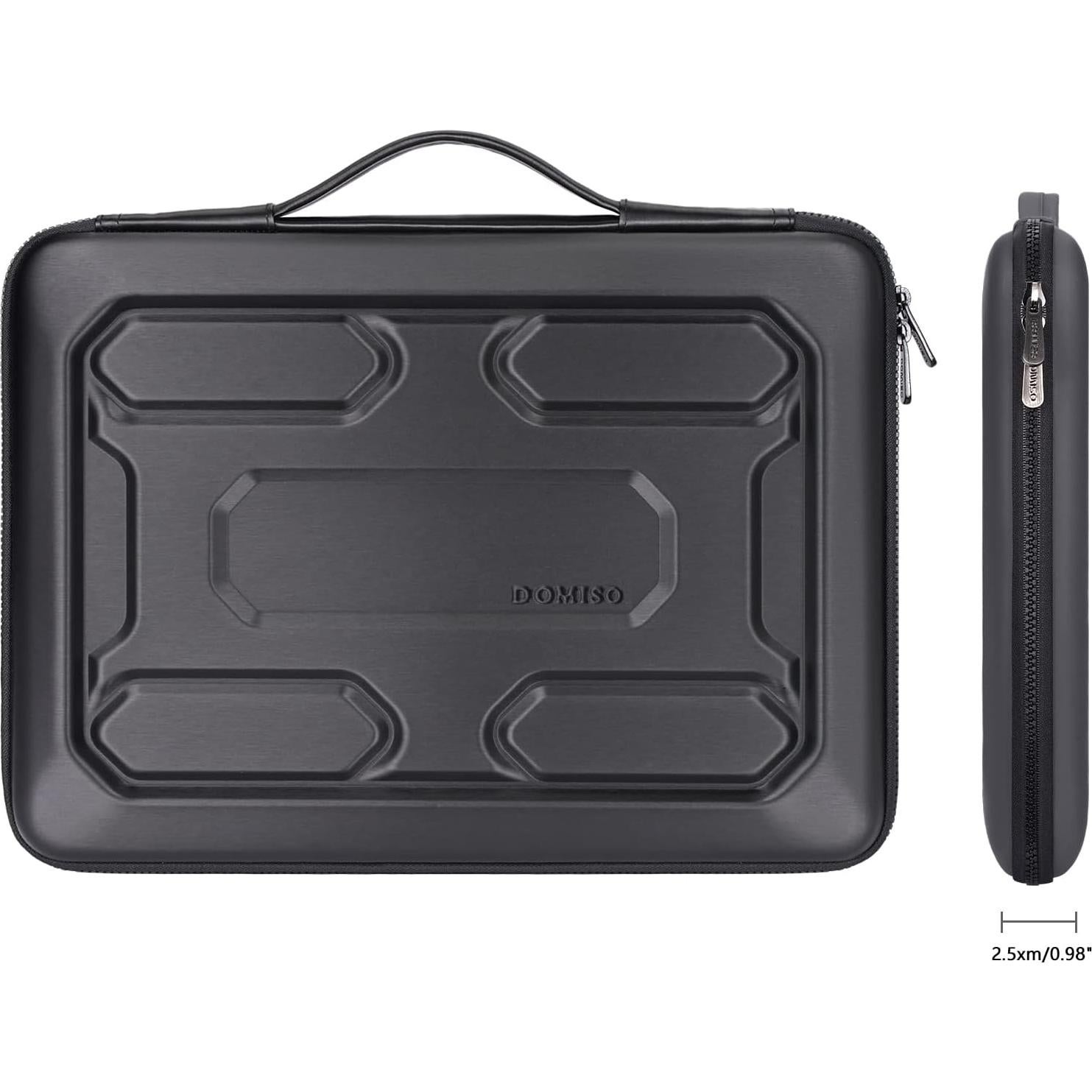 Funda para Laptop 13.3" DOMISO Negra Impermeable y Acolchada