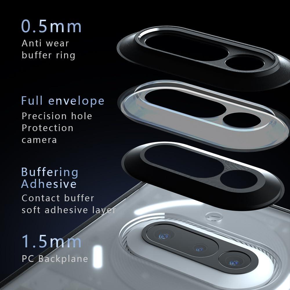 Funda Antishock Kukoufey para Nothing Phone 2A Negra con MagSafe