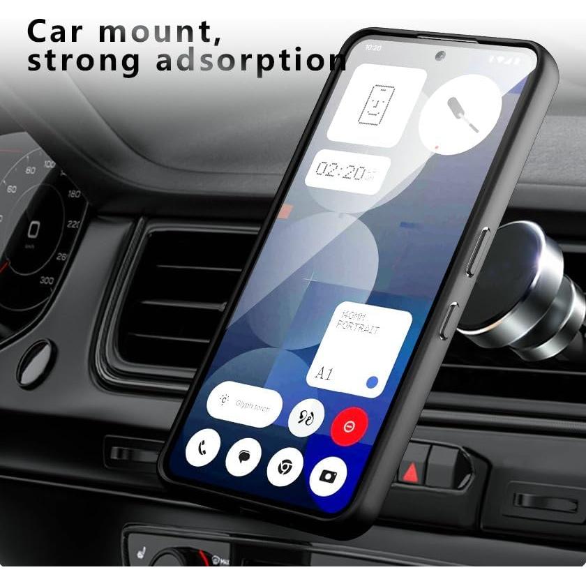 Funda Antishock Kukoufey para Nothing Phone 2A Negra con MagSafe