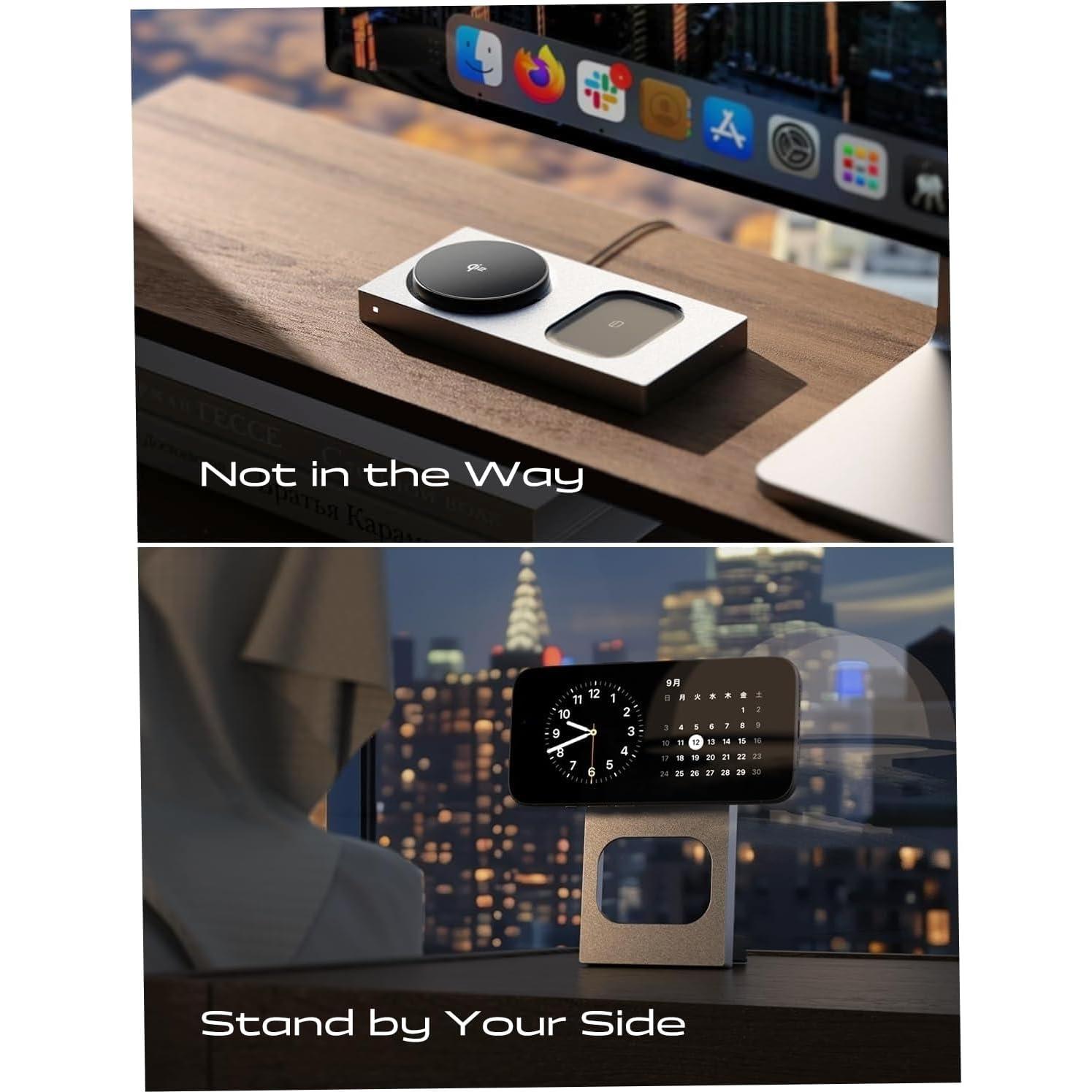 Cargador Inalámbrico 3 en 1 LISEN para iPhone 16 - Qi2 15W