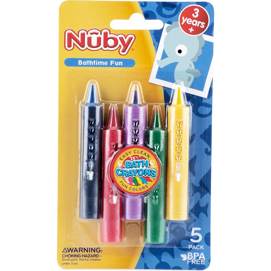 Crayones de Baño Nuby 5 Piezas Lavables para Niños