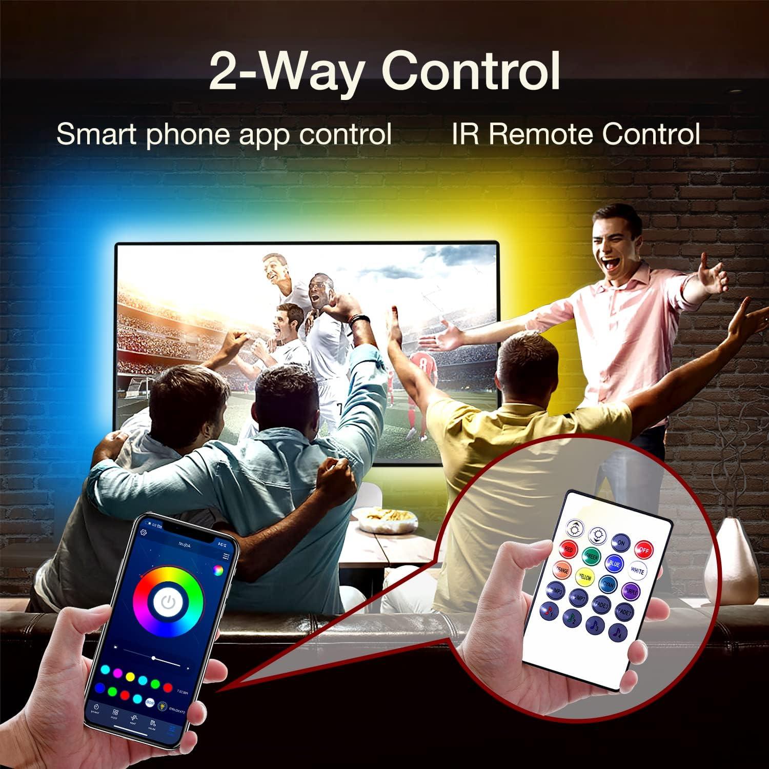 Luces LED para TV DAYBETTER 2.99m RGB Control APP Bluetooth