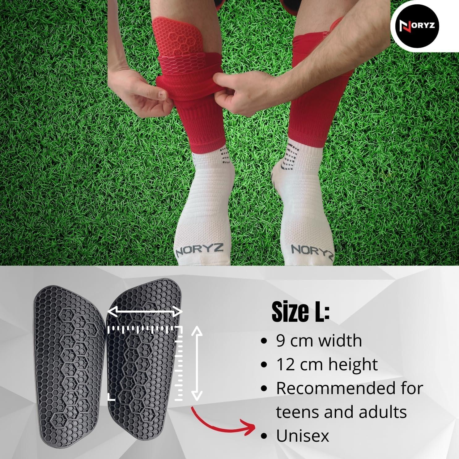 Espinilleras de Fútbol Noryz para Adultos y Niños - Silicona