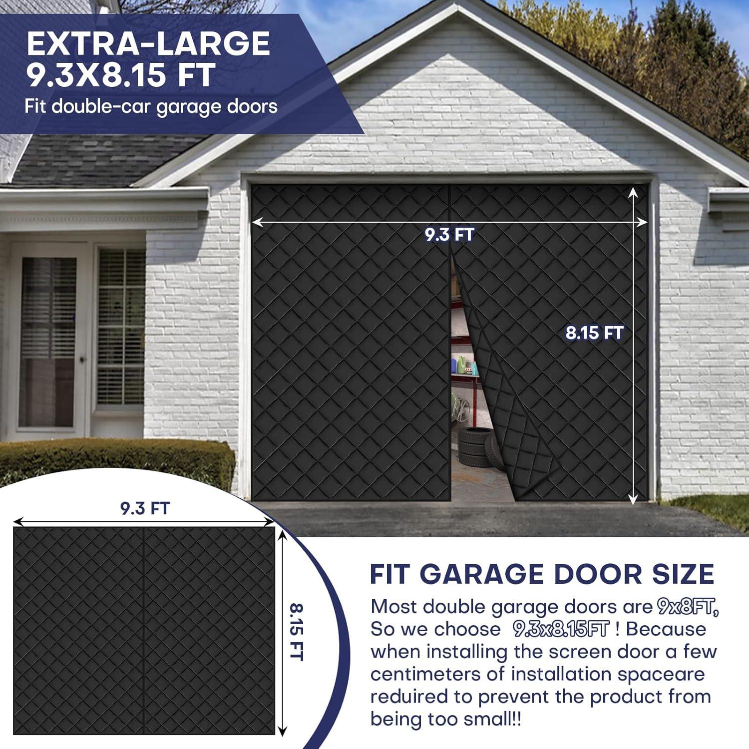 Cortina de Garaje Magnética GREHABOR 2.74x2.44m Impermeable