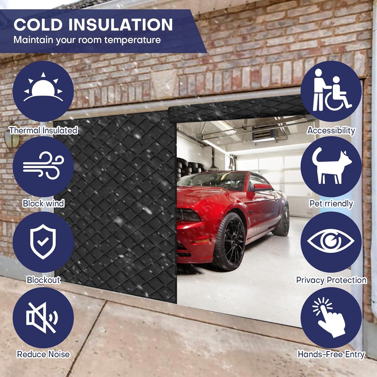 Cortina de Garaje Magnética GREHABOR 2.74x2.44m Impermeable