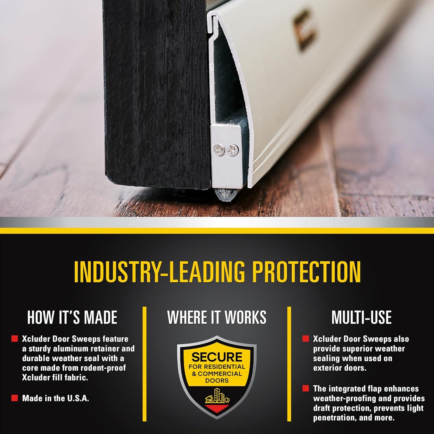 Barrera de Puerta Xcluder Versa-Line 91.4 cm Aluminio Antiroedores