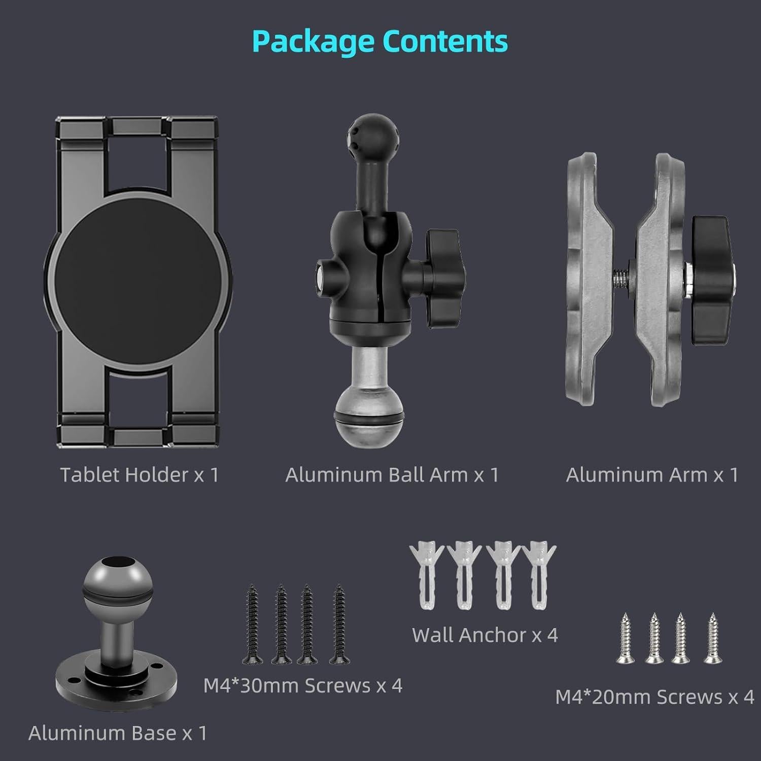 Soporte para Tablet Porfortop con Base de Aluminio 360° Ajustable