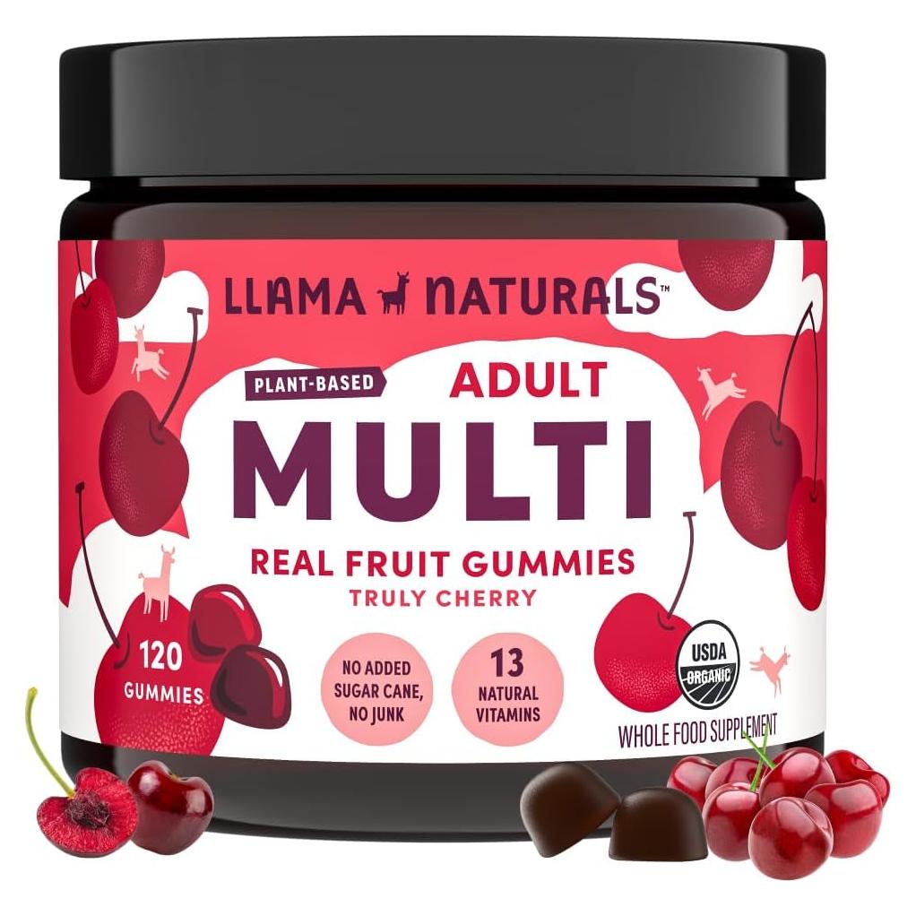 Gominolas Multivitamínicas Veganas Llama Naturals Cereza 120 Ct